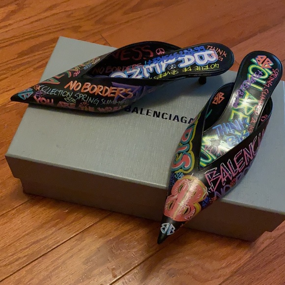 Balenciaga women's slides knife mules - Picture 2 of 8